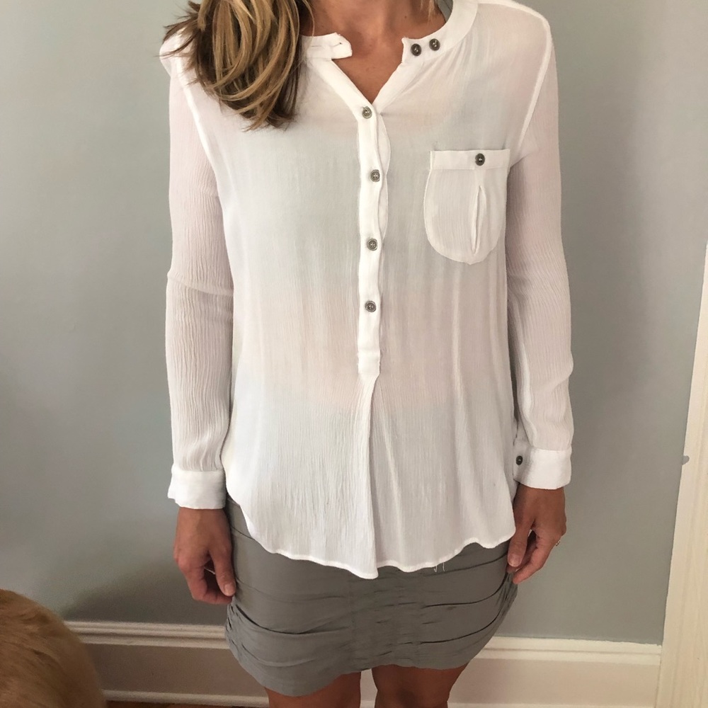 White braeve blouse